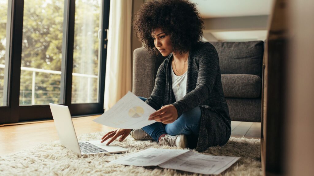 working from floor